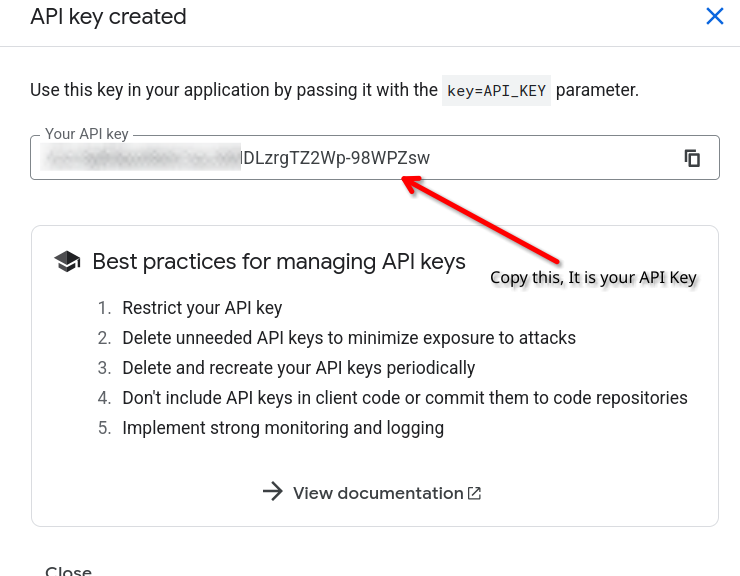 Ready API key
